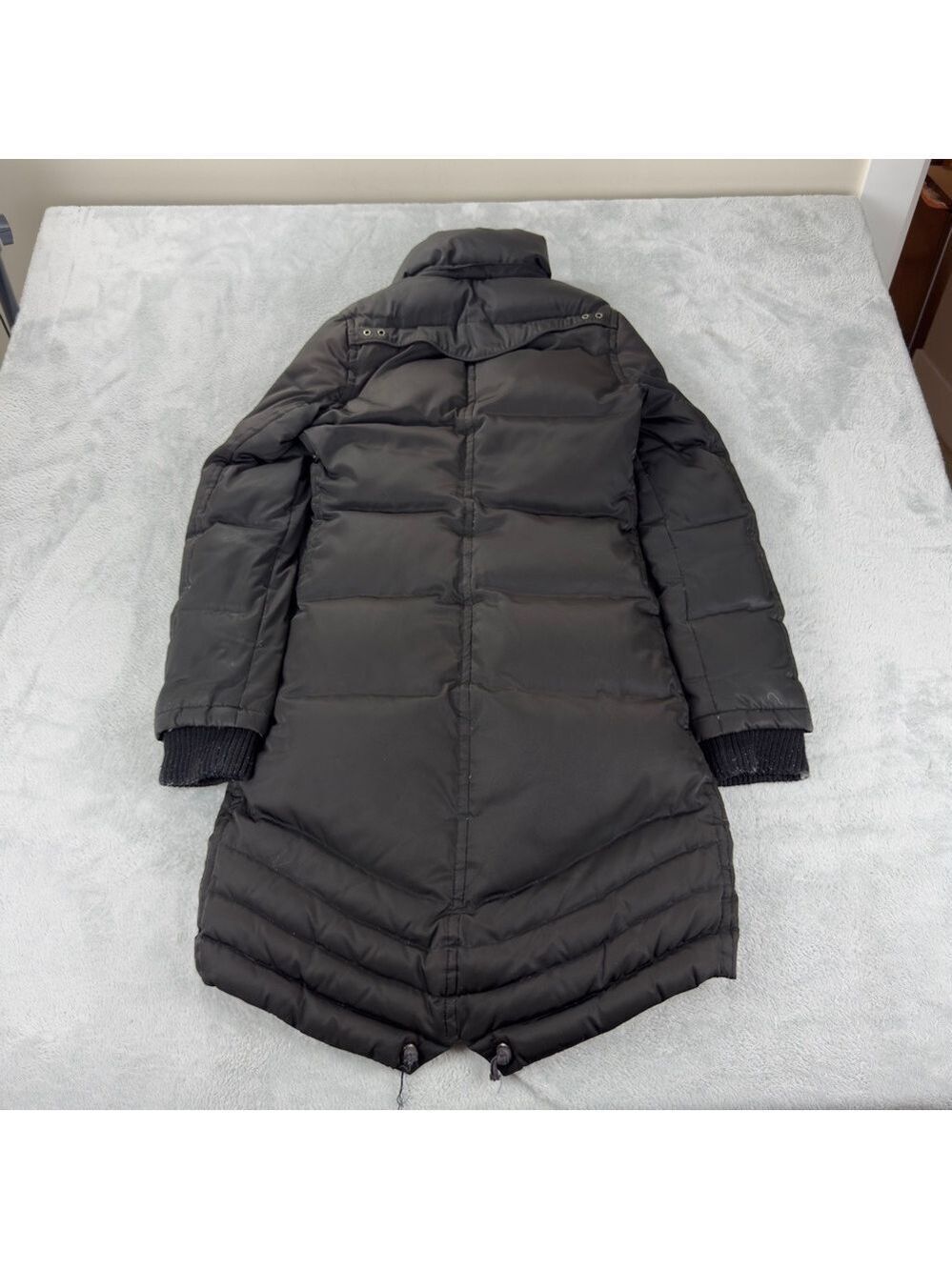 Soia & Kyo Women Size XS 80% Down 20% Feather Black Long Puffer Jacket w/o hood - Picture 5 of 14